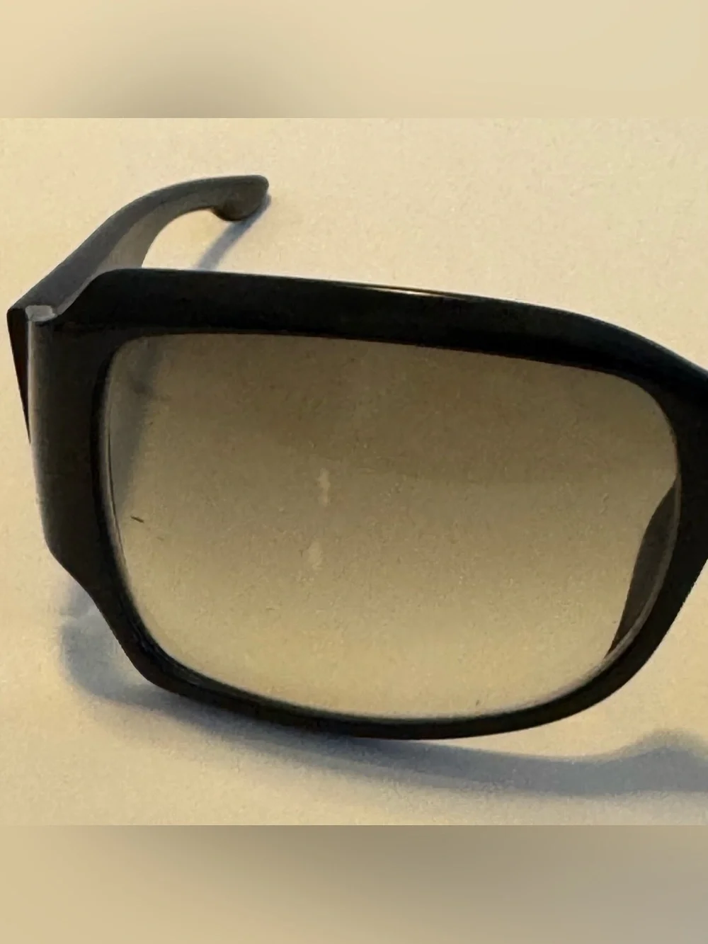 Vintage Christian Dior Oversized Rhinestone Crystal Logo Gradient Sunglasses